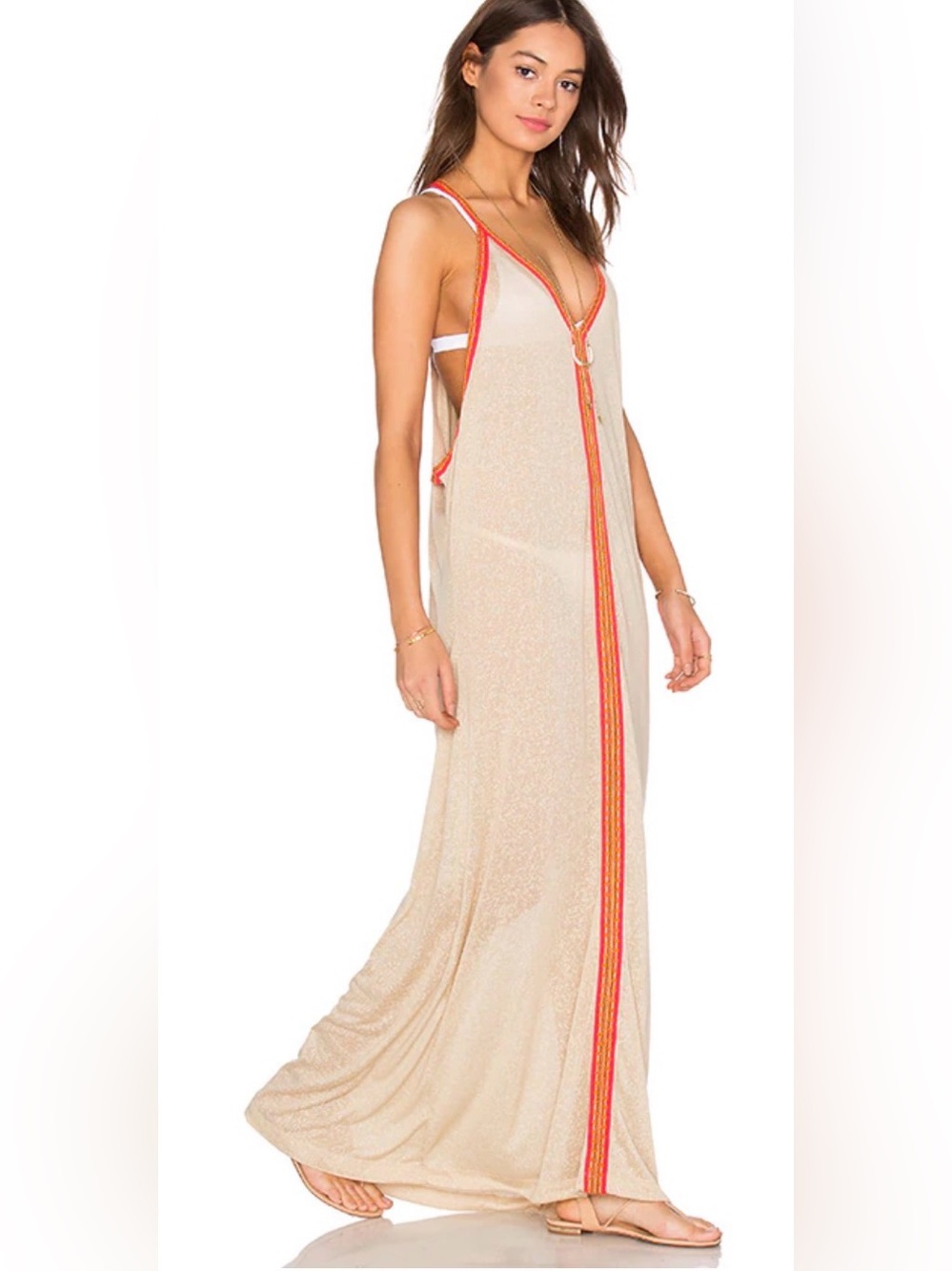 Pitusa Inca Sundress Sz Standard  relaxed, flowy lightweight, breathable V-neck